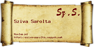 Sziva Sarolta névjegykártya